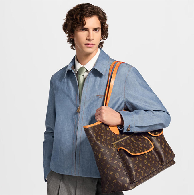lv louis vuitton nevereverfull cargo monogram archive canvas tote bag #m2a617
